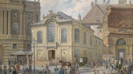 August_Gerasch_Vor_dem_alten_Burgtheater